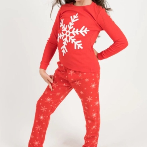 LEVERET 2-Pc Set Snowflake Kids Pajama 14Y - Picture 2 of 6
